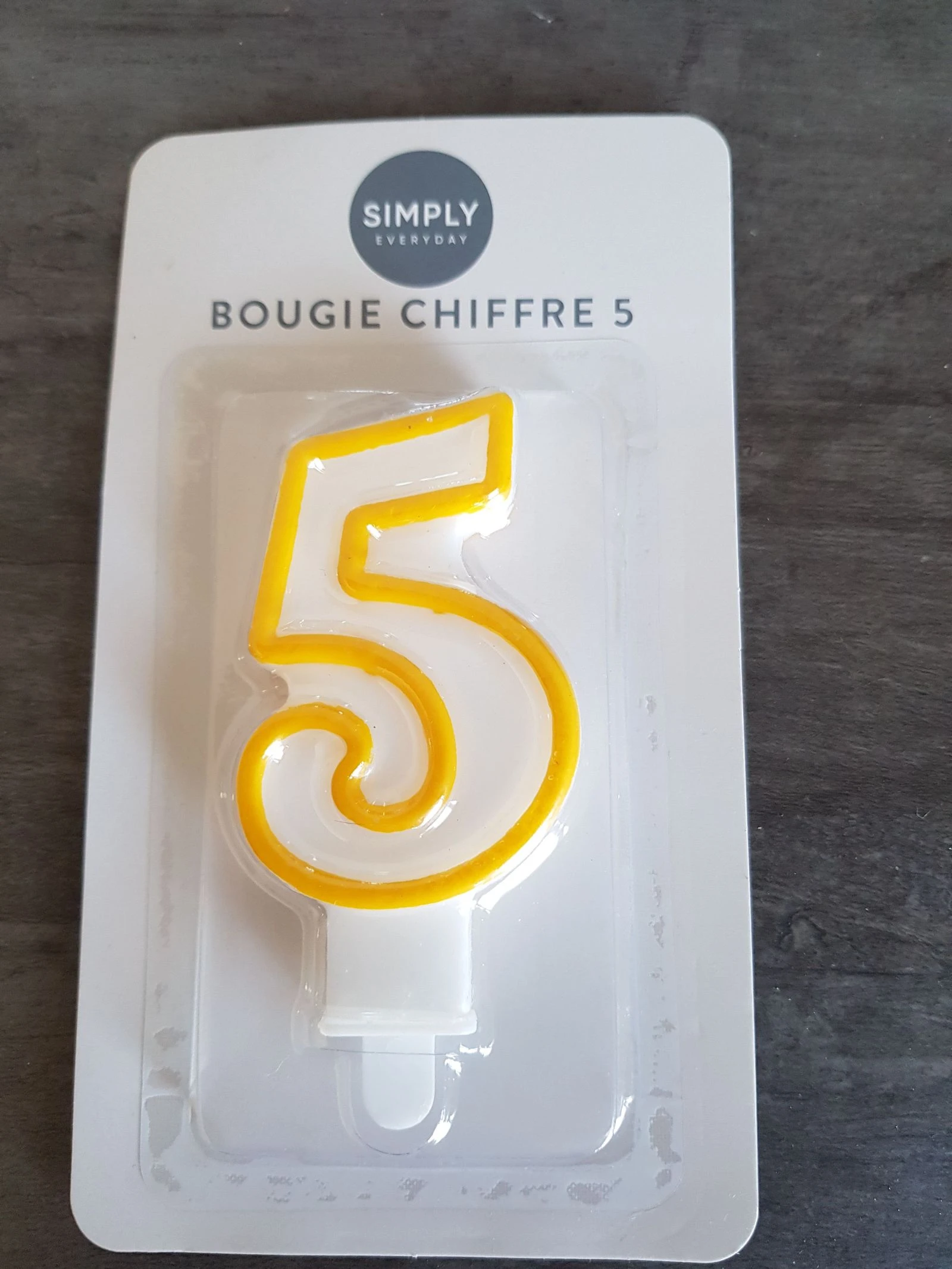 Bougie chiffre